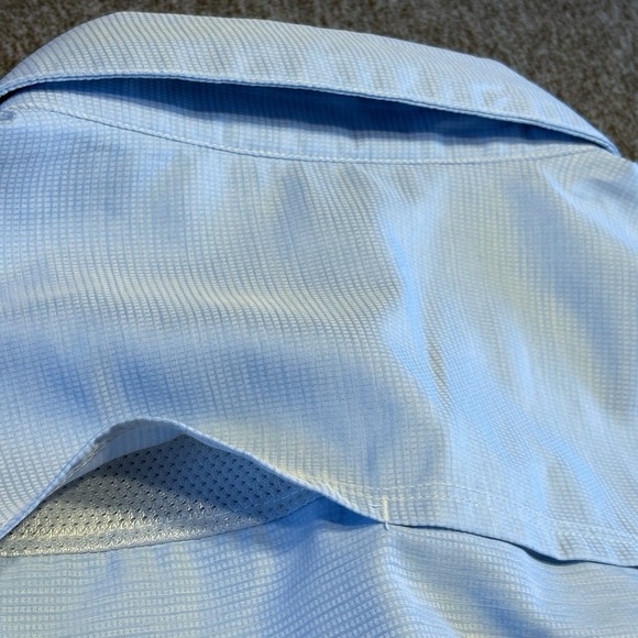 Mountain Hardwear Vented Shirt Mens XL Blue Short Sleeve Button Up Performance - Picture 11 of 16